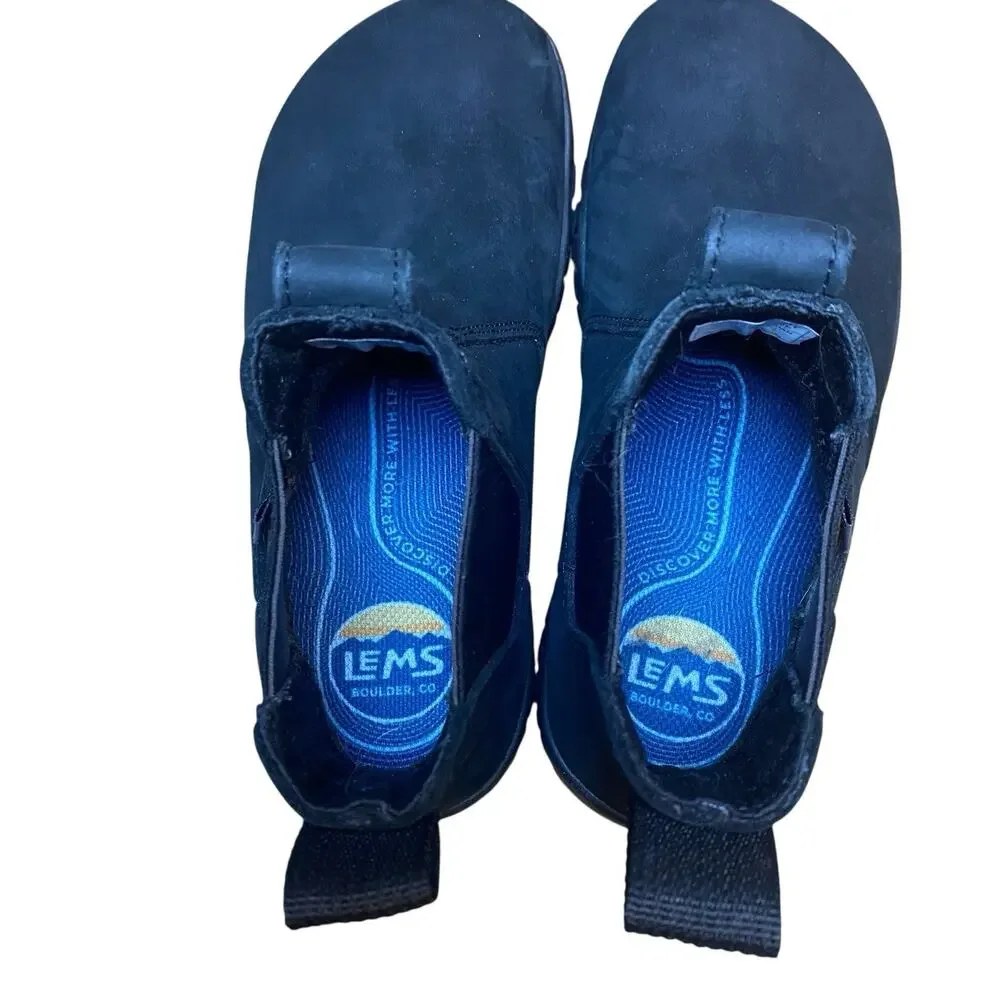 LEMS 400 Chelsea Suede Waterproof Boots Unisex Size M 4.5 /W6 Obsidian - Picture 4 of 16